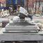 Large natural grey marble weeping angel tombstone for sale