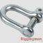 STAINLESS STEEL BOLT TYPE SAFETY ANCHOR SHACKLE U.S. TYPE ,a.i.s.i 304 or 316