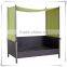 Outdoor Day Bed Rattan Wicker Patio Furniture W/ Cushions