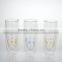 clear dubble wall wine drinking glass beer glass tall cup with logo