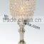 crystal candle holder with metal stand for wedding decor