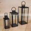Set of 3 antique spring decoration metal candle lantern