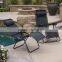 Utility Tray Lounge Black Pool Zero Gravity Chairs with Cup Holder