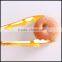 9 inch orange Kitchen Utensil PC+Steel Food Tongs wholesale/OEM Plastic salad/bread tongs In supplier price