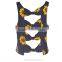 Sexy Flower Patten Butterflybow Halter Black Crop Top