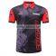 Design your own custom dart shirts jersey polo with pockets for team, sublimated dart t shirt