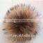 Fashion 15cm Fluffy Raccoon Fur Ball Keychain Real Fox Fur Keychain Fur Pompom Key Chain Pompon Keyring Charm Women Bag Pendant