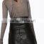 Runwaylover EY2208D New Design 2017 Ladies Fashion One Breasted Pu Skirt