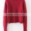 EY0858S Europe Style 2016 Women Pure Color Knitted Pullover Sweater