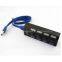 High Speed 480Mbps 4 Port Mini USB 2.0 Hub