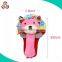 Custom cute soft plush rattle ball infant soft baby rattle toy