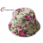 Lady`s Allover Flower Pattern Printing Fisherman Bucket Hat
