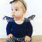 Flutter sleeves solid baby girl long sleeve t shirt M7032001