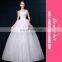 New Korean Style Lace Strapless Floor Length Plus Size White Bride Wedding Dress