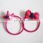 cute kids hot pink star ponytail hair band elastic