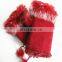 Colorful Fingerless Gloves with real Rabbit fur