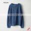 2017 latest ladies design custom winter husky grey girls oversized classic cashmere sweater