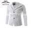 2017 Unique Design Men Button Unbalance Two Collar Blazer