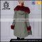High quality wholesale ladies fur long coat with fox fur collar