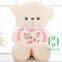 HI CE hot selling plush teddy bear with red heart ,stuffed red heart teddy bear valentine's gift