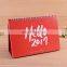 Customized folding stand up desk table calendar for gift, paper calendar with coil