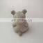 cuddly animal plush toy keyring light color hippo keychain