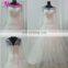100% Real Photos Custom Made Luxurious Long Train Lace Applique  Wedding Dress