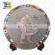 Custom cheap metal embossing commemorative metal souvenir plate