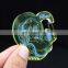 Customized clear green cartoon acrylic keychain laser cut
