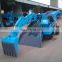 360 degree rotation crawler loader with backhoe attachment