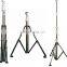 fast erecting air handpump operated mast for sound air pollution monitoring measurement