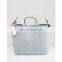 handmade felt shopping bag grey with custom logo