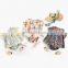 2020 Summer Girl's Sets Flowers Blouses and PP Shorts 2 Pcs Children Baby Sets