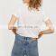 Blank Low Collar White T Shirt Bulk, Custom Women T-Shirts