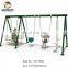 Outdoor Safety Garden Seat Double Swing Chair Set