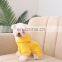 Cartoon cute hooded two-legged small and medium pet dog sweater clothes