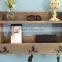 Custom rustic wooden entryway shelf, wood mail organizer