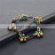 China factory colorful braided bead bracelet XE09-0222