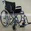 Multifunction foldable steel wheelchair and manual used in outdoor or indoor for disabled