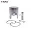 Factory price motorcycle engine assembly spare part two wheeler AX100 standard size cylinder diameter 50mm bore piston kit