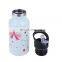 Low MOQ Custom 350 ml kids straw water bottle for outdoor