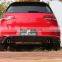 Задний диффузор-спойлер с губкой из углепластика MK7, подходящий для VW GOLF VII 7 GTI с 2014 года выпуска
