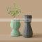 Nordic Morandi rubber paint feel corrugated paper shape ceramic vase decoration