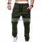 New Fashion Style Sustainable draw string pants zipper pocket striped mens joggers