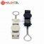 MT-1710 201 304 stainless steel nylon ABS plastic body S type galvanized hook ftth cable tension clamp