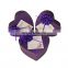 Latest design heart shape with flowers decoration gift box best for birthday weeding gift