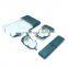 Factory wholesale custom luxury dark green pu leather jewelry packaging box gift necklace box
