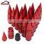 Car Aluminum Bullet + Steel Lug Nut, Racing Spike Wheel Nut