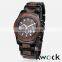 2015 New Stainless steel Black Metal/Black Sandalwood Bewell Wooden Watch                        
                                                Quality Choice