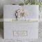 Customized Embossed Pocket Elegant Pearl Element 3D Flower Invitation Cards